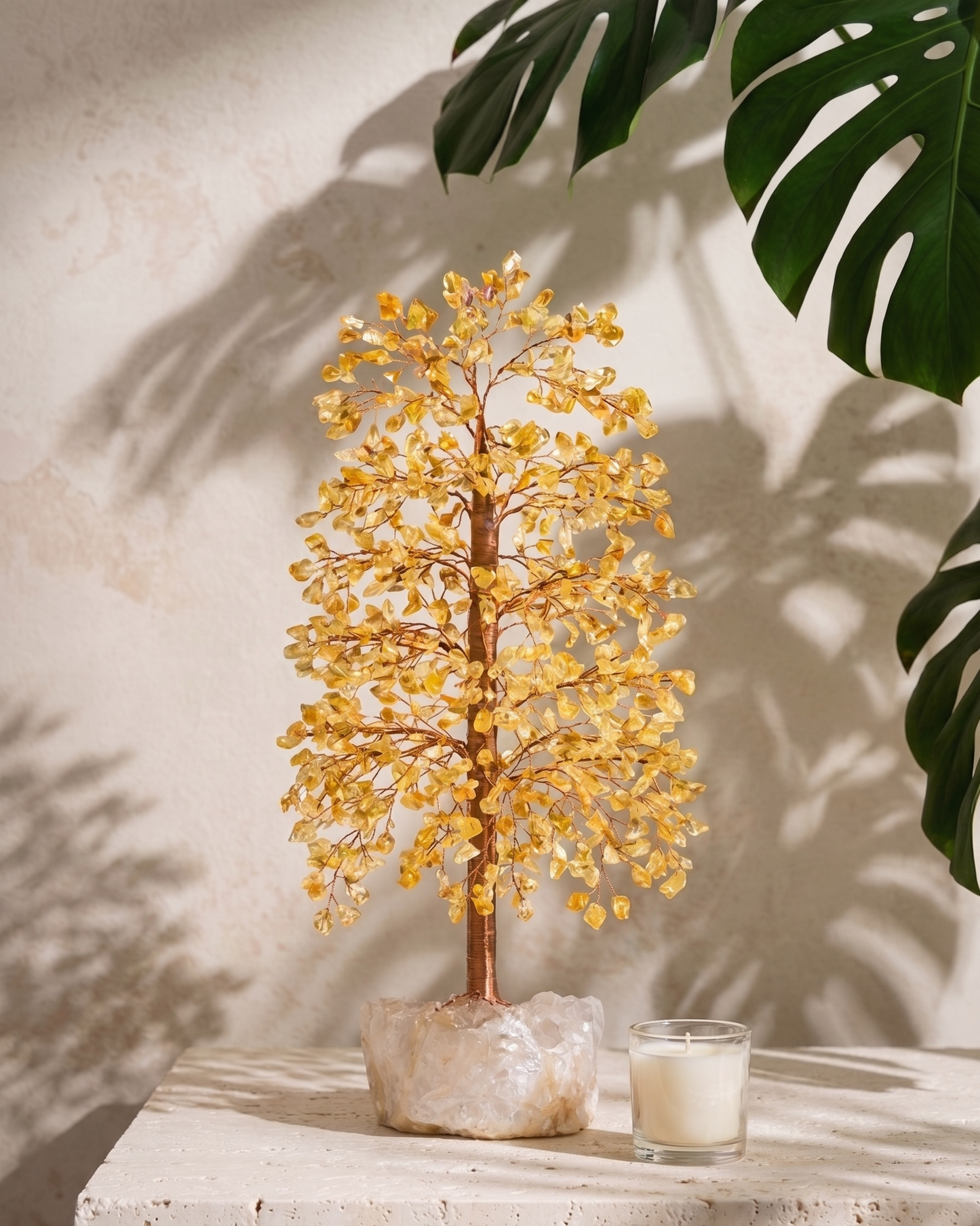 The Abundance Manifest - Citrine & Rose Quartz tree