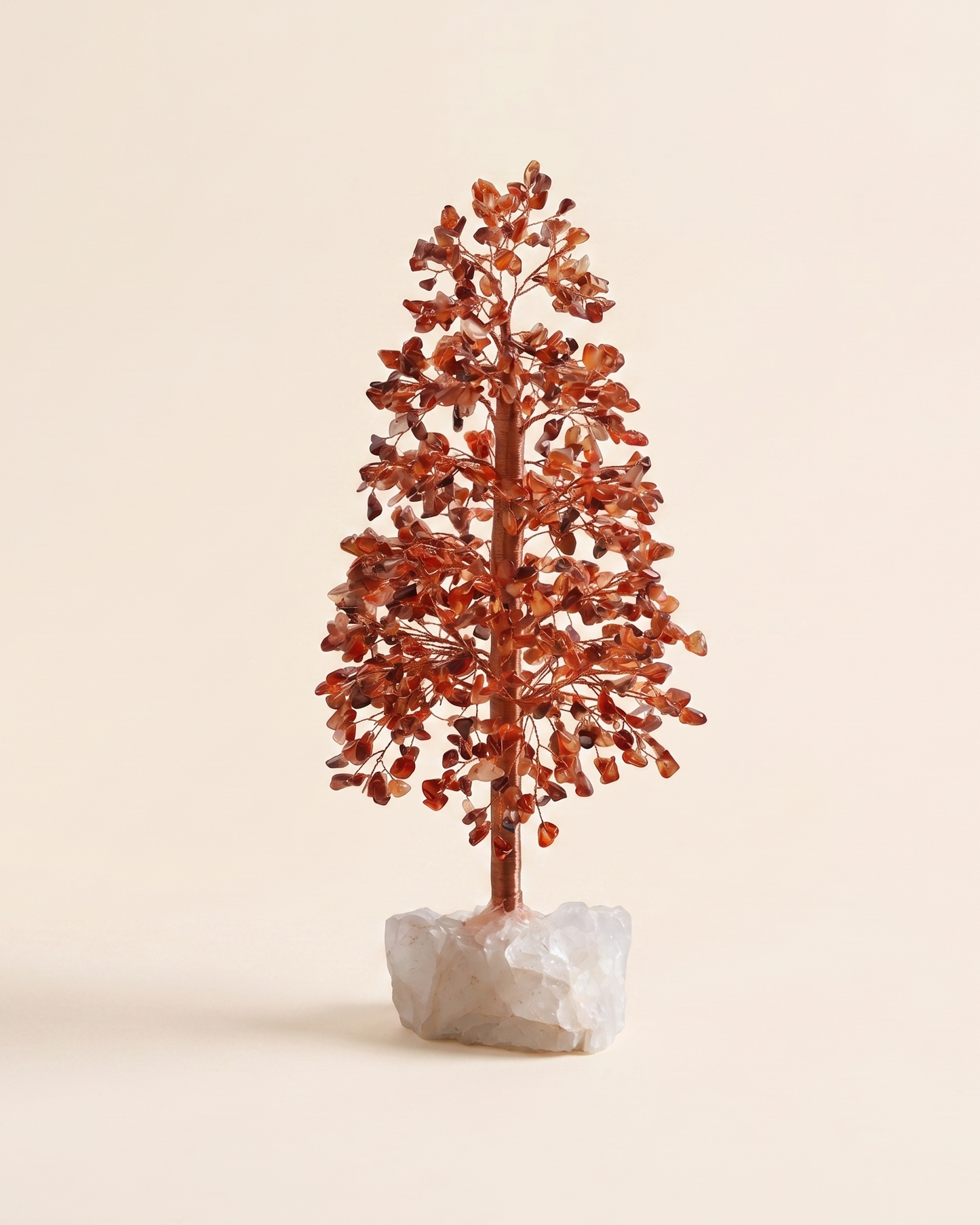The Vitality Manifest - Carnelian & Clear Quartz Tree